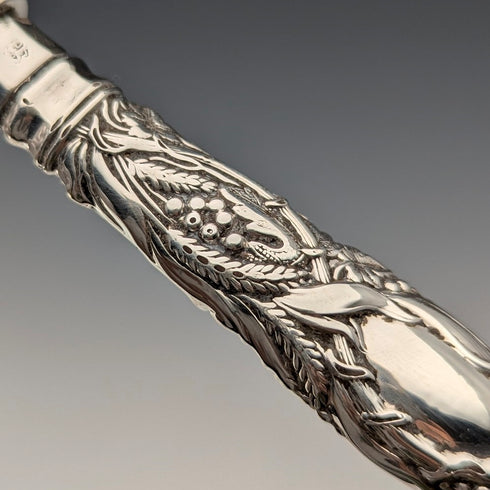 1840 年英國古董純銀手柄魚餐具 4 對 William Sansom